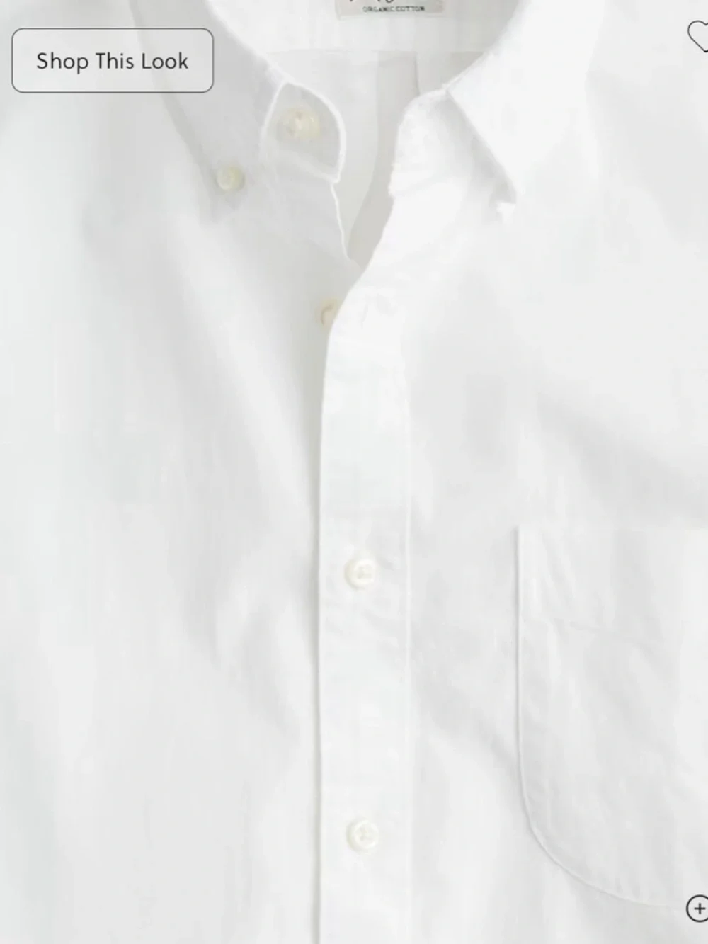 J Crew Classic Short-sleeve Broken-in Organic Cotton Oxford Shirt